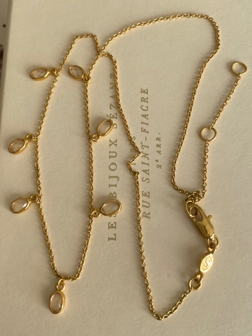 Sezane Delicate Giggi Necklace EUC - Picture 4 of 5